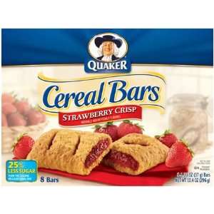 Quaker Cereal Bars Strawberry Crisp   12 Grocery & Gourmet Food