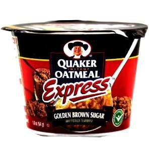 Quaker Oatmeal Instant Oatmeal Express Golden Brown Sugar   12 Pack 