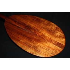  Tiger Curl Koa Canoe Paddle 60   Hawaiian Decor