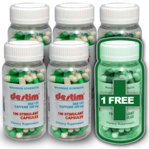 Green & Clear Caffeine Supplement   5 Pack + 1 FREE  