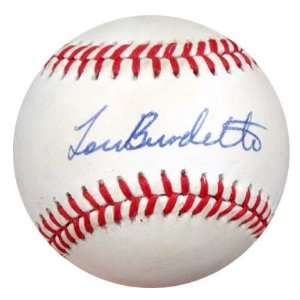  Lou Burdette Autographed NL Baseball PSA/DNA #P72189 