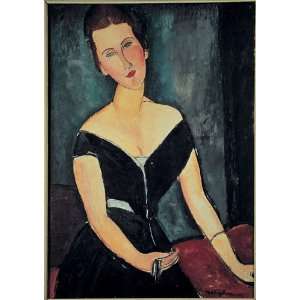 Amedeo Modigliani 24W by 34H  Madame Van Muyden CANVAS Edge #6 1 
