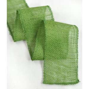  4 Green Burlap Ribbon 10 Yards Arts, Crafts & Sewing