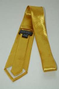 Yellow Gold Solid Color Covona Boys Neck Tie Kid Size  