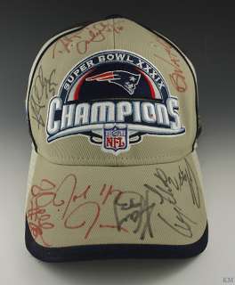 2005 SIGNED NFL SUPER BOWL CHAMPION PATRIOTS HAT CAP  