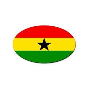  Ghana Flag Oval Magnet
