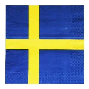 Sweden Flag Luncheon Napkin 
