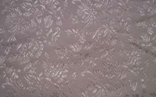 Fabric Vintage White Brocade 50 W 5 Yards Floral  