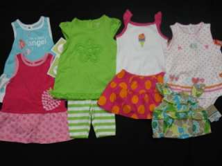 piece LOT of baby girl spring/summer clothes 6 months Carters and 