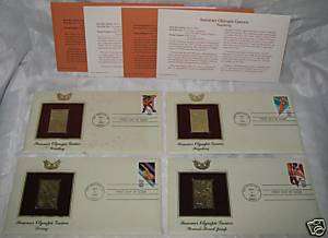 1984 SUMMER OLYMPICS First Day Cover set   PCS Gold  