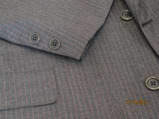 Vtg BROOKS BROTHERS MAKERS Golden Fleece 3/2 Roll Charcoal Sack Suit 
