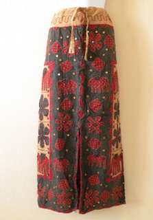 Gothic Hippie Gypsy Bohemian Renaissance Heavily Embroidered Long 