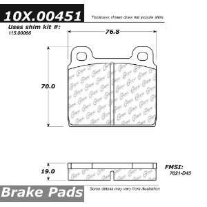  Centric Parts, 102.00451, CTek Brake Pads Automotive