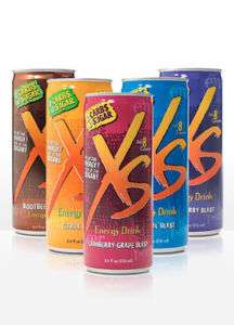 XS High Energy Drink   48 cans (4 cases) Sugar Free  