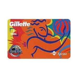   Card 5m Gillette 1995 Abstract Torso (Orange) Mens ATDM (889