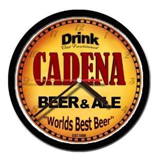  CADENA beer and ale cerveza wall clock 