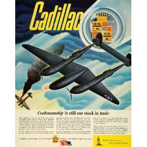  1943 Ad Cadillac General Motors WWII War Production 