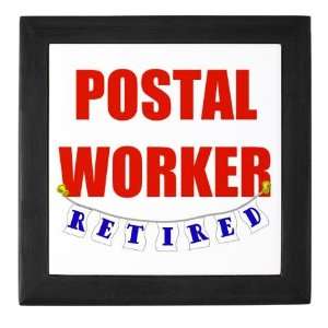  Retired Postal Worker Cute Keepsake Box by 