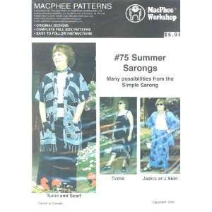   Patterns Summer Sarongs Fabric By The Each Arts, Crafts & Sewing