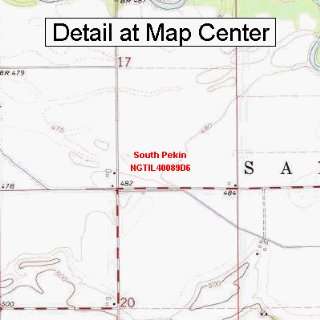 USGS Topographic Quadrangle Map   South Pekin, Illinois (Folded 