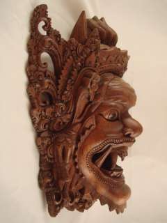 12 Rare Bali Suar Wood King of Hell Demon God Mask ART  