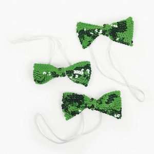  Green Sparkling Bow Ties   Costumes & Accessories 
