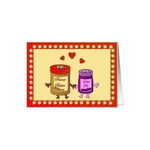  Peanut Butter and Jelly Friends Card Health & Personal 