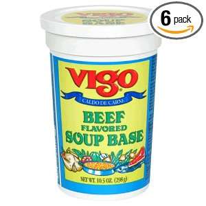 Vigo Beef Base, 10.5 Ounce Jars (Pack of 6)  Grocery 