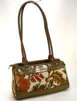 Ladies Bueno Multi Colored Tapestry / Moc Croc Purse / Handbag NEW 