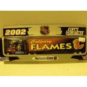 2002 NHL Calgary Flames 180 Scale Die cast Tractor Trailer Limited 