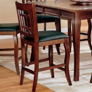  Newhouse Grid Back/Faux Leather Stool Set of 2 by Coaster 