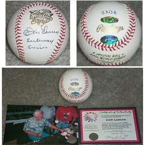 Don Larsen Signed MLB Baseball w/Subway Series  Sports 