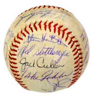 1966 YANKEES SIGNED AUTOGRAPHED BASEBALL PSA/DNA MICKEY MANTLE & ROGER 