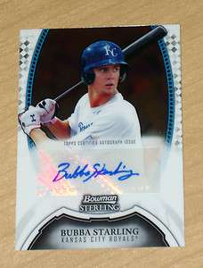 2011 Bowman Sterling autograph Bubba Starling  