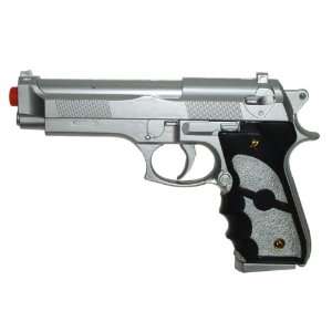  9mm Style Silver Airsoft BB Pistol   Airsoft GunsHand 