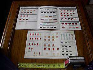 Vintage 1979 2 SHAKLEE COLOR GUIDES Selling Aid Promos  