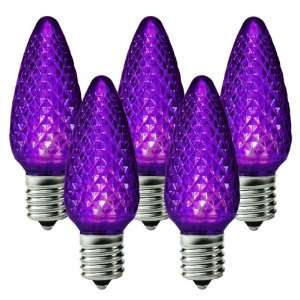   C9 LED   Purple   Intermediate Base   Christmas Lights   HLS LED C9