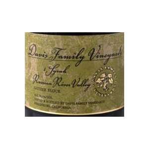  2007 Davis Family Vineyards Syrah 750ml Grocery & Gourmet 
