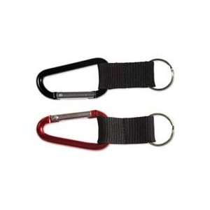   Strong spring hinge opens smoothly for attaching carabiner to bags