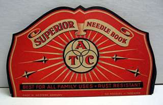 Old Western Germany ATC Superior Needle Book Complete  