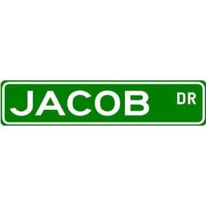  JACOB Street Name Sign ~ Family Lastname Sign ~ Gameroom 