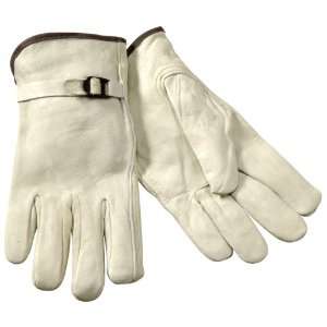   B240M Drivers Gloves, Top Grain Cowhide, Unlined, Pull Strap, Medium