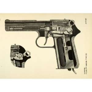 1948 Print .380 ACP CZ 9 mm Short Special Strakonice Pistol Interior 