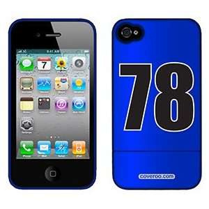  Number 78 on AT&T iPhone 4 Case by Coveroo  Players 