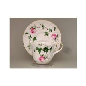 Heirloom Fine English Bone China English Rose & Ivy Cup and Saucer 