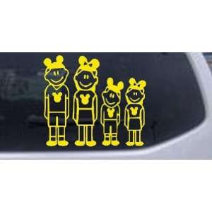 Mickey Mouse Disney 2 Kids Stick Family Stick Family Car Window Wall 