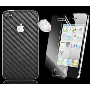  IPG Apple iPhone 4 / 4S Invisible Screen & Black Carbon 
