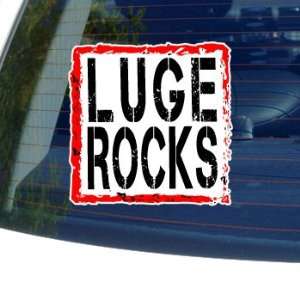  Luge Rocks   Window Bumper Laptop Sticker Automotive