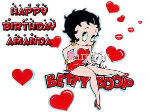 BETTY BOOP Edible CAKE Image Icing Top Frosting Sheet  