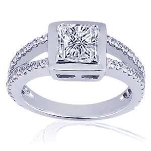   Radiant Cut Halo Diamond Engagement Ring Pave Fascinating Diamonds